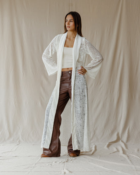 Whisper Dreamcoat White Cardigan - PALMA