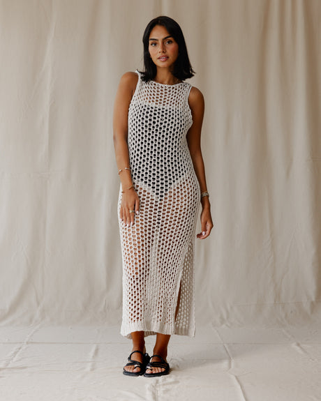 Off-White Handmade Knit Dress - PALMA