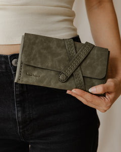 Mahalla Genuine Purse Light Olive