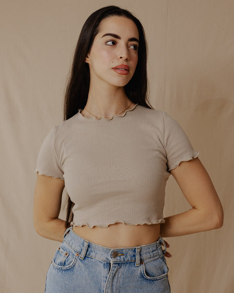 Everyday Crop Top Sand - PALMA