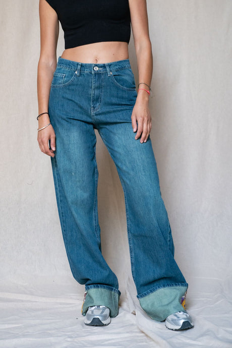 Wildflower Dazzle Denim Pants - PALMA