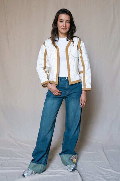 Oasis Quilt Jacket Off-White - PALMA