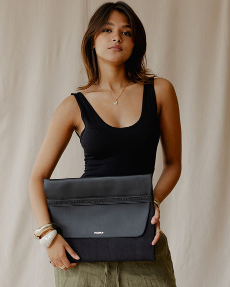 Aztec Laptop Sleeve In Black - PALMA