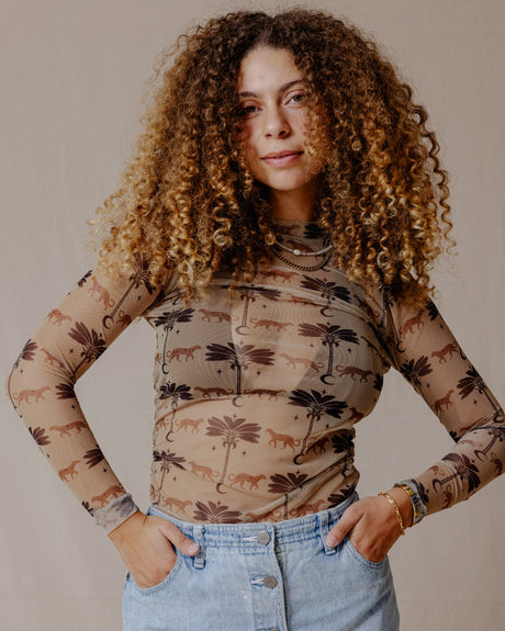 Oasis Glam Mesh Top - PALMA