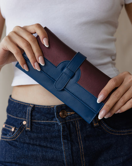 Bronze & Blueberry Wallet - PALMA