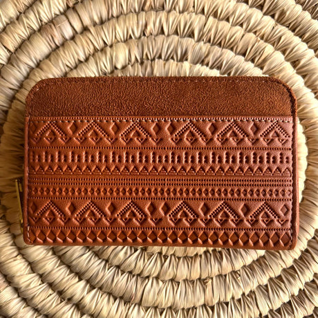 Engraved Boho Wallet Havane - PALMA