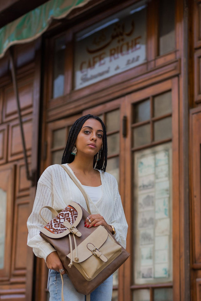 Cocoa X Beige Original Backpack - PALMA