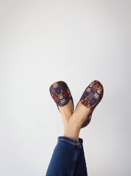 Maya Printed Espadrilles Blue - PALMA