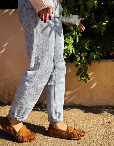 Fur Lined Loafers Havane - PALMA