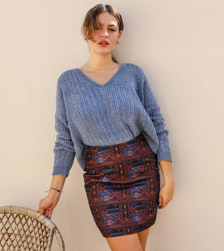 The Tribal Skirt In Black - PALMA
